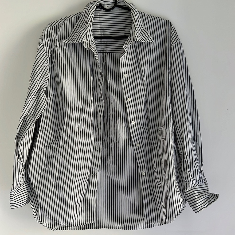 Aritzia Babaton Boy Short & Button Down Set